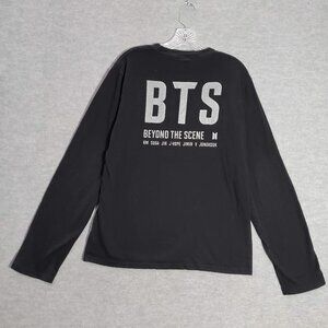 BTS Men Shirt 1 Medium Black Beyond The Scene Tour Concert Long‎ Sleeve Tee